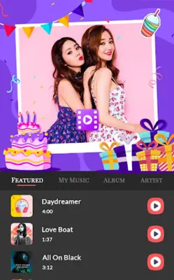 Birthday Video Editor & Maker android App screenshot 2